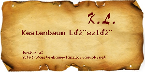 Kestenbaum László névjegykártya
